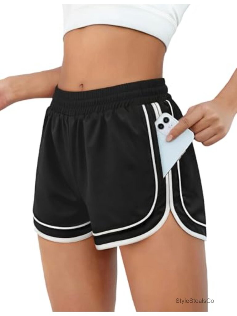 Women's Quick Dry Athletic Shorts with Pockets